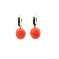 Ohrringe Lucos Dame in Silber Pasta di corallo ESOR E33.CORALLO - ESOR E33.CORALLO